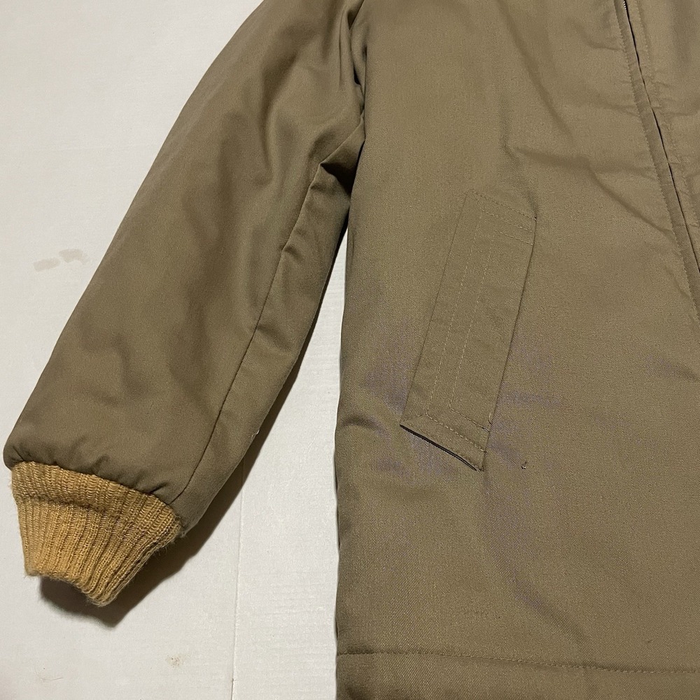 Vintage 70s/80s Sears Outerwear Pharaoh Jacket Beige Khaki Tan Men's Size Medium - Picture 5 of 9